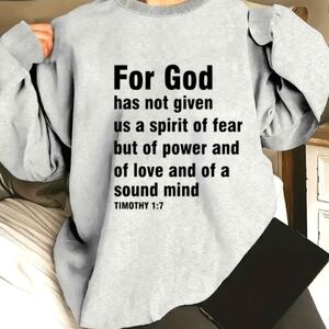 🩶🙏🏼🩶 - "For GOD... Long Sleeve Inspirational sweatshirt 😍